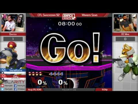 CFL Smackdown 92 Melee - Gahtzu (Falcon) vs OC Mike (Fox, Falco) - Winners Semis