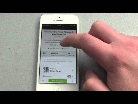 Kickstarter App for iPhone - Overview