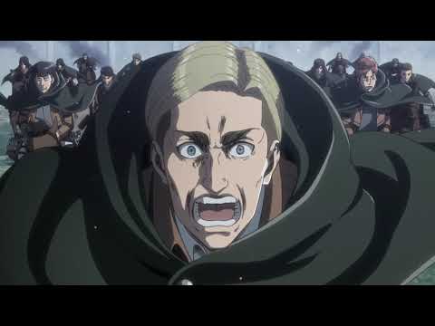 Scout's Final Charge - Erwin's Death: Levi's Farewell || Attack on Titan Season 3 Dub | HD