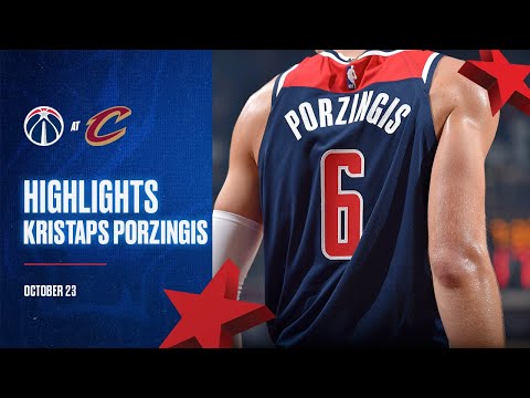 Highlights: Kristaps Porzingis' 18 points at Cleveland Cavaliers - 10/23/22