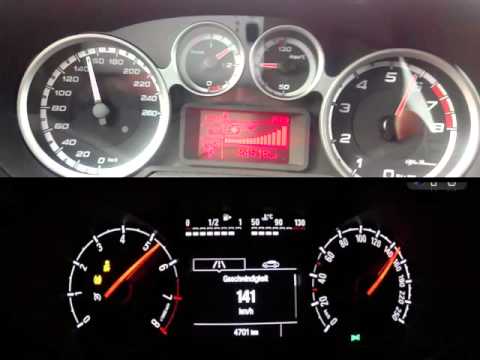 MiTo QV 195 hp  vs  2016 Opel Corsa OPC 207 hp 0-160 kmh and 100-160 in 6th
