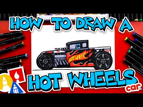 How To Draw A Hot Wheels Car Bone Shaker