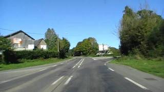 preview picture of video 'Driving Along Rue De Locménard D787A Guingamp, Brittany, France 12th October 2009'