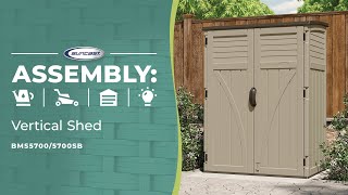 Suncast Vertical Shed Assembly Video