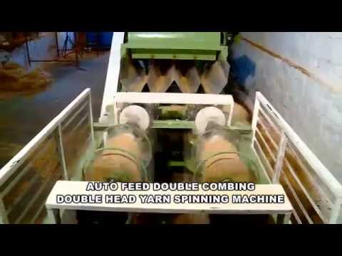Double head yarn spinning machine