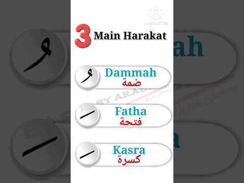 Learn arabic main harakat (vowels) #language #arabicgames