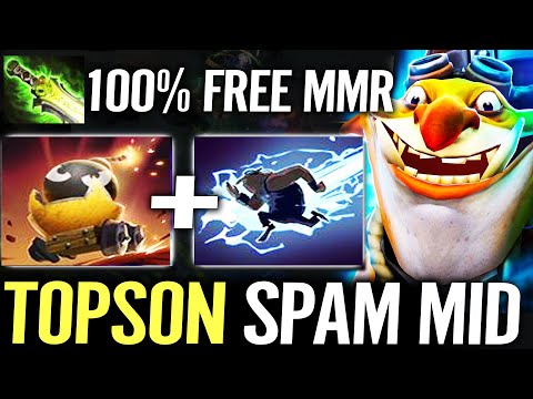 🔥 TOPSON spams NEW TECHIES MID 100% FREE MMR — New Ability + 15min Ethereal Blade Dota 2 Pro