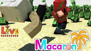 【MINECRAFT】局所的土地開発と多量な爆発生物【MACARON CRAFT】