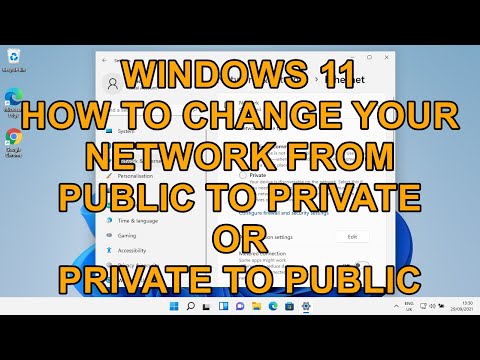 Windows 11 How to Change your Network to a Public or Private Network