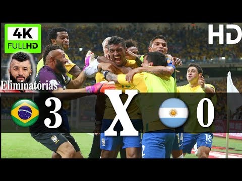 melhores momentos Brasil 3 x 0 Argentina  no Mineirão (11/11/2016)