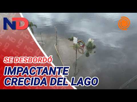 Carlos Paz: la crecida del lago San Roque DESBORDÓ la COSTANERA tras la apertura de válvulas