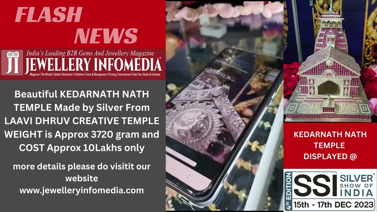 SIS SHOW 2023- KEDARNATH NATH TEMPLE Made by Silver From LAAVI DHRUV CREATIVE