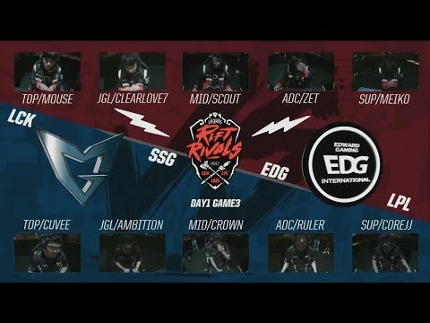 [2017 Rift Rivals LCK-LPL-LMS] D1 G3 - EDG vs SSG - League of Legends - Edward Gaming vs Samsung G
