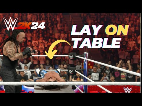 How to Lay Opponent on a Table in WWE 2k24 (Xbox, Playstation, PC)