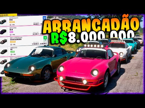 VALENDO R$8.000.000 - ARRANCADÃO DE LEILÃO FORZA HORIZON 5 ONLINE