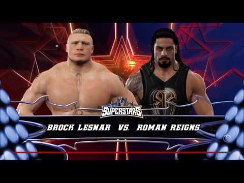 WWE 2K17 PC Gameplay 1080p Full HD Brock Lesnar Vs Roman Reigns