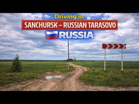 Russian village road trip | Sanchursk - Russkoe Tarasovo | Driving in Russia