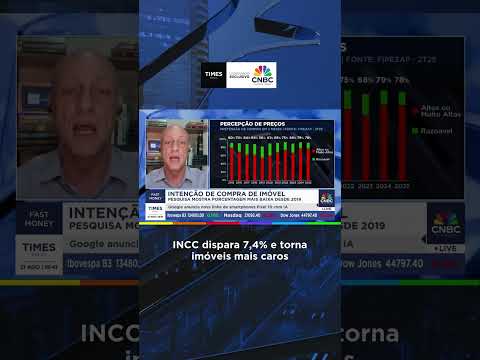 Alberto Ajzental — Times Brasil / CNBC — INCC dispara 7,4% e torna imóveis mais caros; entenda com Alberto Ajzental #shorts
