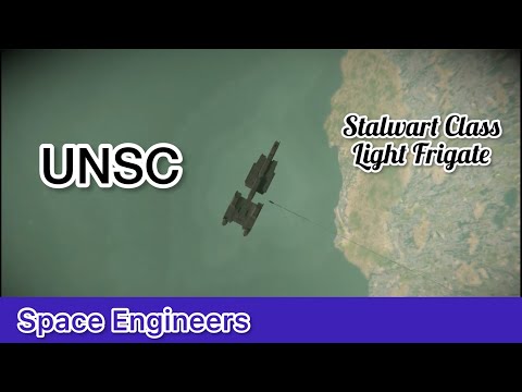 Halo | UNSC Stalwart Class Light Frigate, Full Scale. UNSC Ship # 3 | Space Engineers