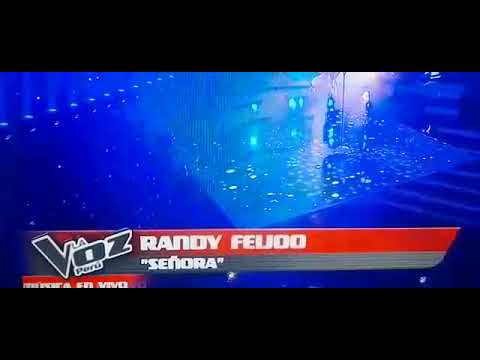 RANDY FEIJOO CANTA SEÑORA DESLUMBRO EN LOS ESCENARIOS LA VOZ PERU EMOCIONO ENTRENADORES LA VOZ PERU
