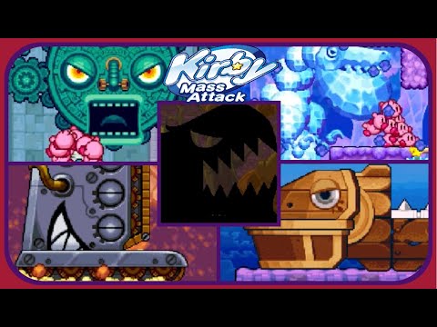 Kirby: Mass Attack : All Midboss Encounters - No Damage