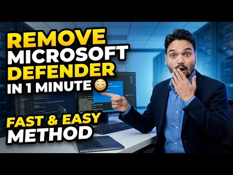 Remove Microsoft Defender in 1 Minute 😳 Fast & Easy Method