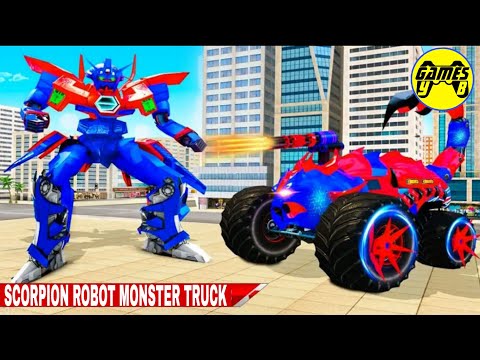 Scorpion Robot Monster Truck Transformation - Android Gameplay 1080p60