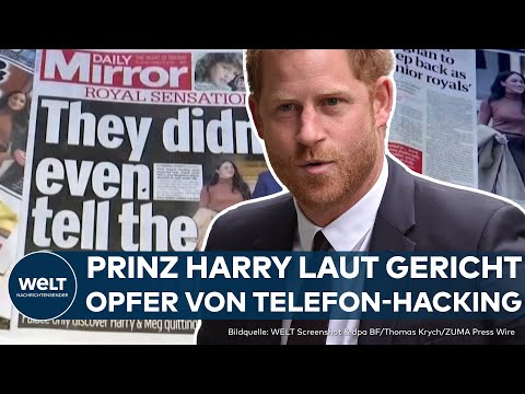 PROZESS GEGEN "MIRROR"-VERLAG: Prinz Harry gewinnt Klage wegen Telefon-Hacking