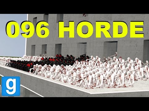 SCP-096 HORDE IN HOTEL SURVIVAL! - Garry's mod sandbox