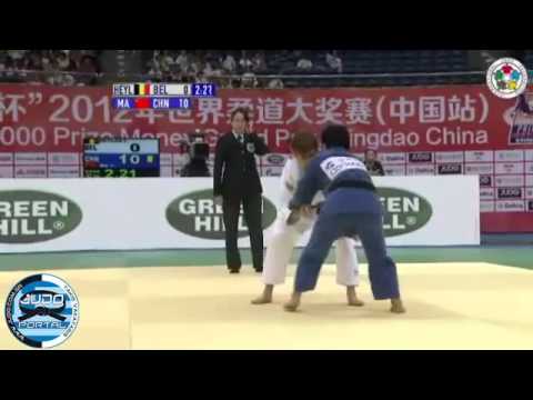 Judo Grand Prix Qingdao 2012 Semifinal -52kg HEYLEN Ilse (BEL)-MA Yingnan (CHN)