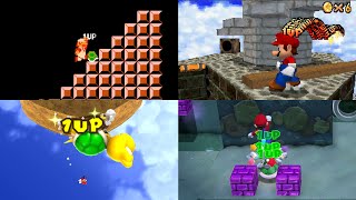 Evolution of the Infinite Lives Trick in Mario games
