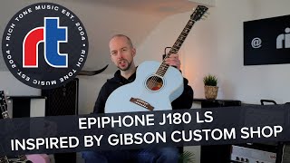Video thumbnail for Epiphone J180 LS - New Inspired By Gibson Custom Shop by Rich Tone Music