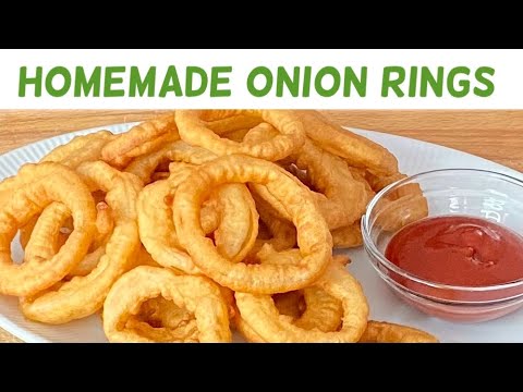 How to Make Old Fashioned Homemade Crispy Onion Rings | Onion Rings Recipe