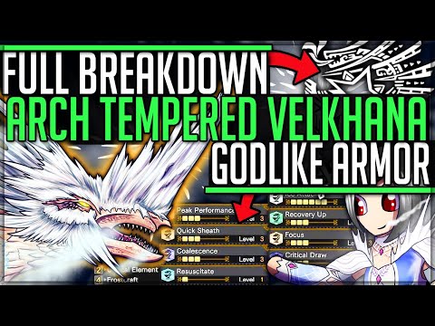 ARCH TEMPERED VELKHANA BEATS FATALIS - Armor Review + Breakdown - Monster Hunter World Iceborne!
