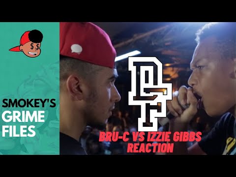 American Rapper First Time Hearing  BRU-C VS IZZIE GIBBS | Don't Flop Grime Clash (Grime Files)