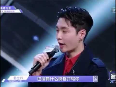 LAY hug his idol producer trainee to cheer him up