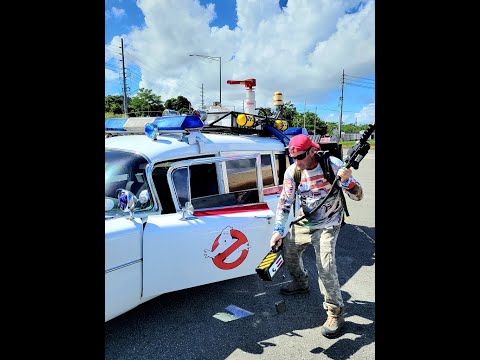 la Ambulancia 🚑 Ghost Busters Boricua 👻🇵🇷 Igualito a la Pelicula ❤️ con Todas las Trampas.. Brutal