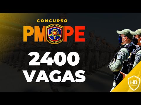 NOTÍCIA URGENTE: CONCURSO PMPE - 2400 VAGAS