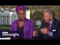 “I am sorry but if you are a white man you don’t get to define what racism is” – Chimamanda Adichie tells R Emmett Tyrrell, editor of ‘American Spectator’ | WATCH