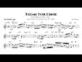 Jim Snidero - Theme For Ernie (Eb transcription)