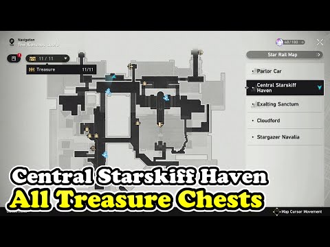 Honkai Star Rail Central Starskiff Haven All Treasure Chest Locations (Chests)