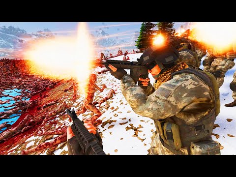 3,000,000 ZOMBIES attack MODERN ARMY - Ultimate Epic Battle Simulator 2 UEBS 2