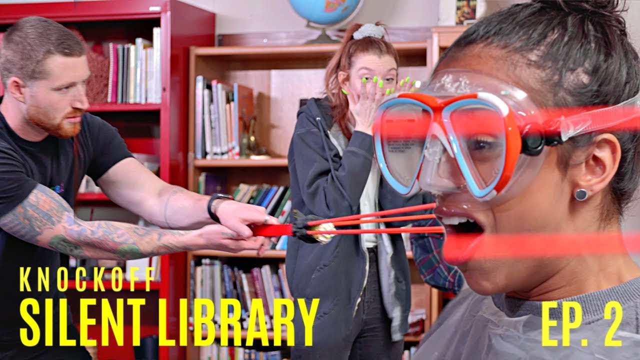 SLINGSHOT TO THE FACE!! MTV'S SILENT LIBRARY REMAKE! EPISODE 2.