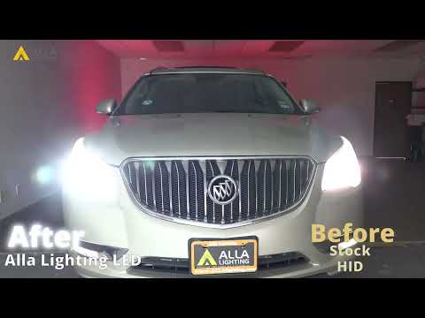 Buick Enclave Xenon HID Headlamps change to LED Headlights Replacement