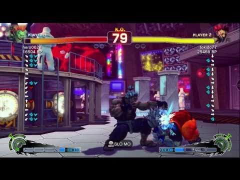 Tokido [Akuma] vs hero0621 [Blanka] SSF4 Japanese Online Ranked Matches - TRUE-HD