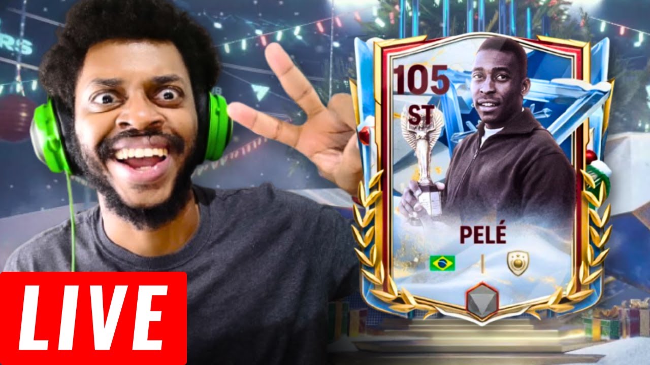 1ª LIVE DE 2025! AGUARDANDO O REI PELÉ NO FC MOBILE!