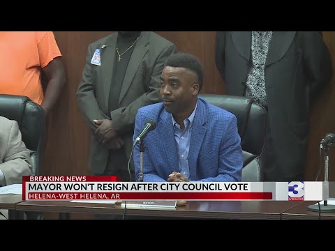 'I'm not going anywhere': AR mayor rejects city council's call for his resignation