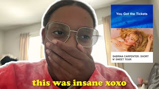 a chaotic experience getting SABRINA CARPENTER tickets (video diary 04)