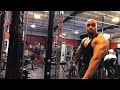 NATURAL BODYBUILDER TRAINS LEGS BACK AND ARMS