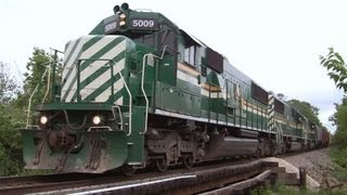 preview picture of video 'HBR 5009, the First of Three EMD SD50s on 6-1-2013'